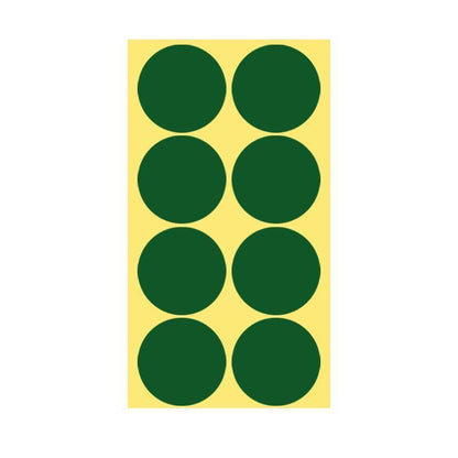 8/13/25/50mm Colour Sticker Dots Adhesive Round Labels Circular Scrapbooking Green - 8mm 260 Dots - 5 Sheets V528-5PCS-GREEN-8MM275DOTS-471915
