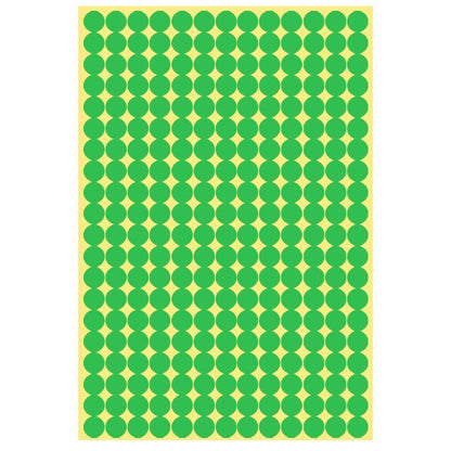 8/13/25/50mm Sticker Dots Adhesive Round Labels Circular Scrapbooking Light Green - 25mm 40 Dots - 5 Sheets V528-5PCS-LIGHTGREEN-25MM45DOTS-552608