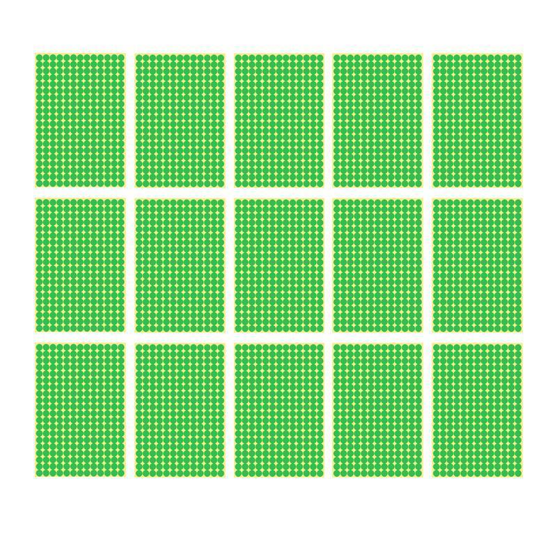 8/13/25/50mm Sticker Dots Adhesive Round Labels Circular Scrapbooking Light Green - 25mm 40 Dots - 5 Sheets V528-5PCS-LIGHTGREEN-25MM45DOTS-552608