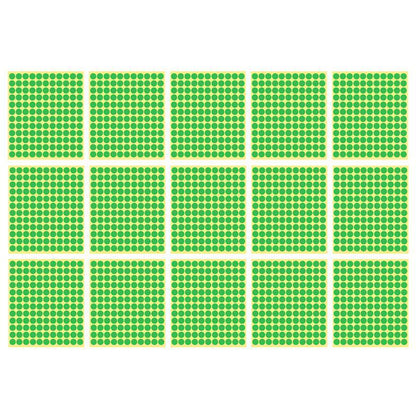 8/13/25/50mm Sticker Dots Adhesive Round Labels Circular Scrapbooking Light Green - 25mm 40 Dots - 5 Sheets V528-5PCS-LIGHTGREEN-25MM45DOTS-552608