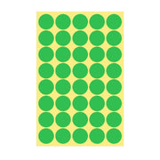 8/13/25/50mm Sticker Dots Adhesive Round Labels Circular Scrapbooking Light Green - 25mm 40 Dots - 5 Sheets V528-5PCS-LIGHTGREEN-25MM45DOTS-552608