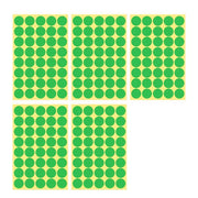8/13/25/50mm Sticker Dots Adhesive Round Labels Circular Scrapbooking Light Green - 25mm 40 Dots - 5 Sheets V528-5PCS-LIGHTGREEN-25MM45DOTS-552608