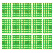 8/13/25/50mm Sticker Dots Adhesive Round Labels Circular Scrapbooking Light Green - 25mm 40 Dots - 5 Sheets V528-5PCS-LIGHTGREEN-25MM45DOTS-552608