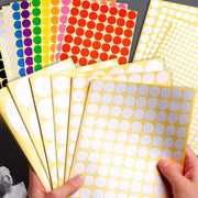 8/13/25/50mm Sticker Dots Adhesive Round Labels Circular Scrapbooking Light Green - 8mm 260 Dots - 5 Sheets V528-5PCS-LIGHTGREEN-8MM265DOTS-305693