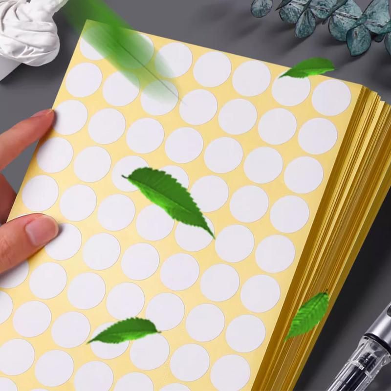 8/13/25/50mm Sticker Dots Adhesive Round Labels Circular Scrapbooking Light Green - 8mm 260 Dots - 5 Sheets V528-5PCS-LIGHTGREEN-8MM265DOTS-305693