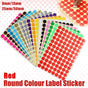 8/13/25/50mm Colour Sticker Dots Adhesive Round Labels Circular Scrapbooking Red - 25mm 40 Dots - 5 Sheets V528-5PCS-RED-25MM46DOTS-111449