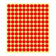 8/13/25/50mm Colour Sticker Dots Adhesive Round Labels Circular Scrapbooking Red - 25mm 40 Dots - 5 Sheets V528-5PCS-RED-25MM46DOTS-111449