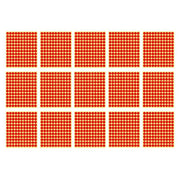8/13/25/50mm Colour Sticker Dots Adhesive Round Labels Circular Scrapbooking Red - 25mm 40 Dots - 5 Sheets V528-5PCS-RED-25MM46DOTS-111449