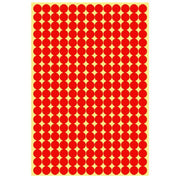 8/13/25/50mm Colour Sticker Dots Adhesive Round Labels Circular Scrapbooking Red - 50mm 8 Dots - 5 Sheets V528-5PCS-RED-50MM14DOTS-152800