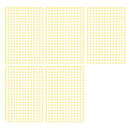 8/13/25/50mm Colour Sticker Dots Adhesive Round Labels Circular Scrapbooking White - 25mm 40 Dots - 5 Sheets V528-5PCS-WHITE-25MM50DOTS-660232