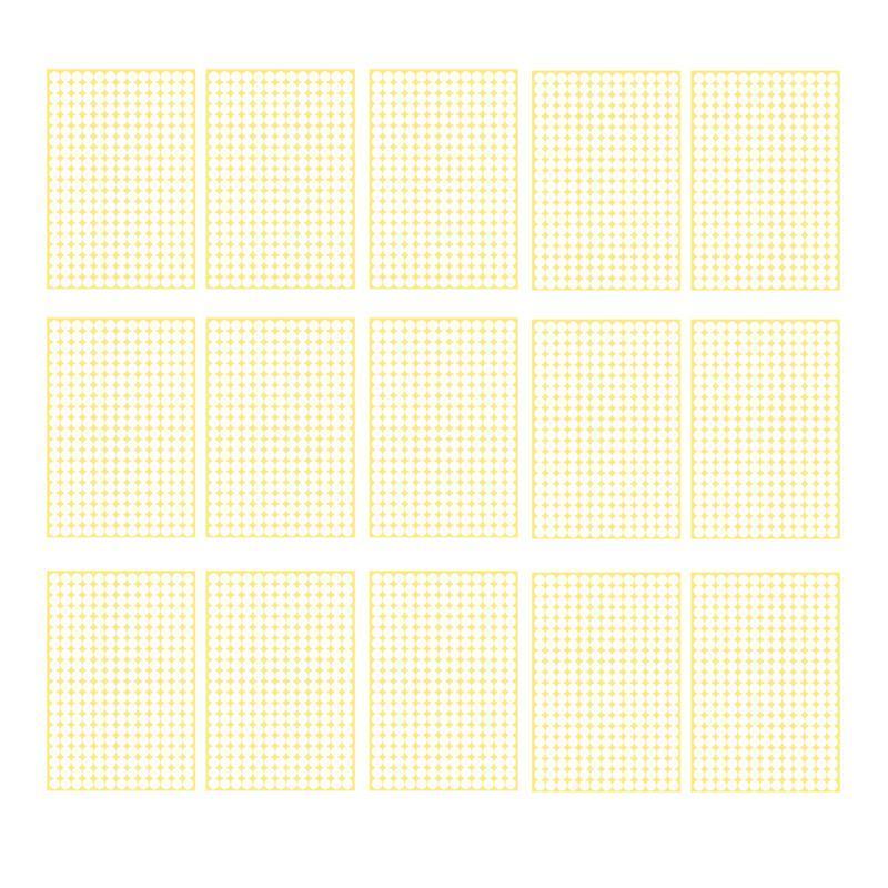 8/13/25/50mm Colour Sticker Dots Adhesive Round Labels Circular Scrapbooking White - 25mm 40 Dots - 5 Sheets V528-5PCS-WHITE-25MM50DOTS-660232