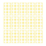 8/13/25/50mm Colour Sticker Dots Adhesive Round Labels Circular Scrapbooking White - 25mm 40 Dots - 5 Sheets V528-5PCS-WHITE-25MM50DOTS-660232