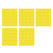 8/13/25/50mm Colour Sticker Dots Adhesive Round Labels Circular Scrapbooking Yellow - 13mm 132 Dots - 5 Sheets V528-5PCS-YELLOW-13MM133DOTS-237084