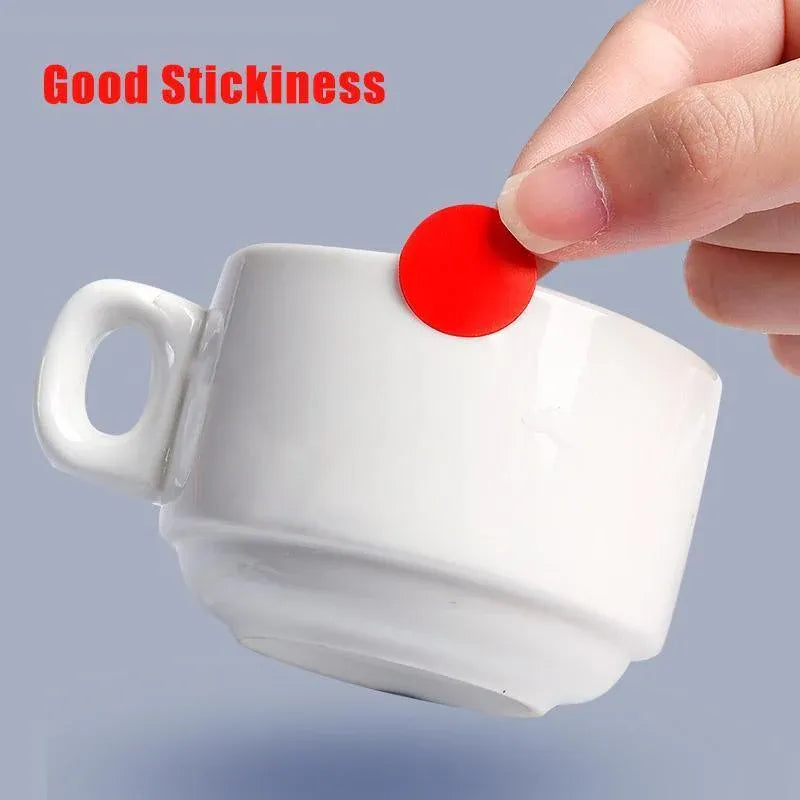 8/13/25/50mm Colour Sticker Dots Adhesive Round Labels Circular Scrapbooking Yellow - 50mm 8 Dots - 5 Sheets V528-5PCS-YELLOW-50MM9DOTS-596681