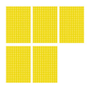 8/13/25/50mm Colour Sticker Dots Adhesive Round Labels Circular Scrapbooking Yellow - 8mm 260 Dots - 5 Sheets V528-5PCS-YELLOW-8MM261DOTS-665219