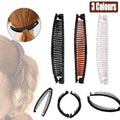 5X Hair Ponytail Holder Banana Clips Plastic Black Claw Comb Clip Multipurpose - Black V528-5PCSHAIRPIN-BLACK-568769