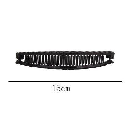 5X Hair Ponytail Holder Banana Clips Plastic Black Claw Comb Clip Multipurpose - Black V528-5PCSHAIRPIN-BLACK-568769