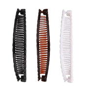 5X Hair Ponytail Holder Banana Clips Plastic Black Claw Comb Clip Multipurpose - Brown V528-5PCSHAIRPIN-BROWN-215874