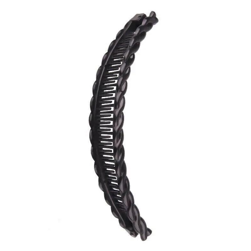 5X Hair Ponytail Holder Banana Clips Plastic Black Claw Comb Clip Multipurpose - White V528-5PCSHAIRPIN-WHITE-972641
