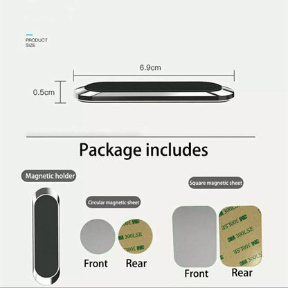 Phone Holder Mount Dashboard Stand for Car Mobile Smartphone Mini Size Grip Pad - Silver *1 Unit V528-62231