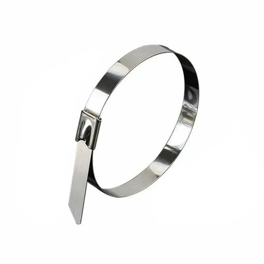 20X Stainless Steel Cable Ties S304 Marine Grade Zip Strap Locking Wrap 100-800Mm - 4.6x150mm V528-68807