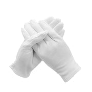 6 Pairs Handling Work Hands Protector Soft Costume Jewellery Cotton White Gloves - M V528-6PCSWORKHANDS-M-706042