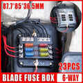 23PC 6 Way Blade Fuse Box Block Holder Indicator LED Light 12V/32V Car Marine V528-6WAYFUSEBO-23PCS-973767
