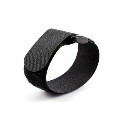 Magic Cable Ties Reusable Winder Coded Organiser Cords Hook Loop Black - 20*200mm 10PCS V528-71665
