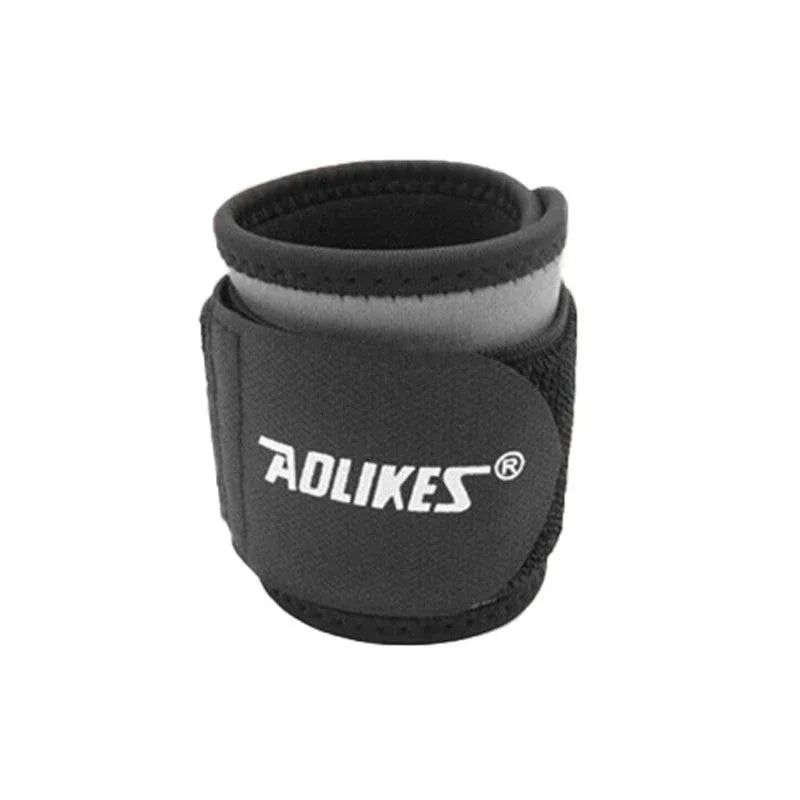 Aolikes Adjustable Sports Gym Wrist Support Brace Wrap Band Wristband Strap Au - Black+Grey V528-7936BL4COLOUR-BLACKGREY25874