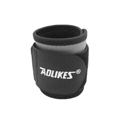Aolikes Adjustable Sports Gym Wrist Support Brace Wrap Band Wristband Strap Au - Black+Grey V528-7936BL4COLOUR-BLACKGREY25874