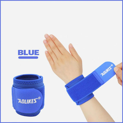 Aolikes Adjustable Sports Gym Wrist Support Brace Wrap Band Wristband Strap Au - Black+Purple V528-7936BL5COLOUR-BLACKPURPLE98518