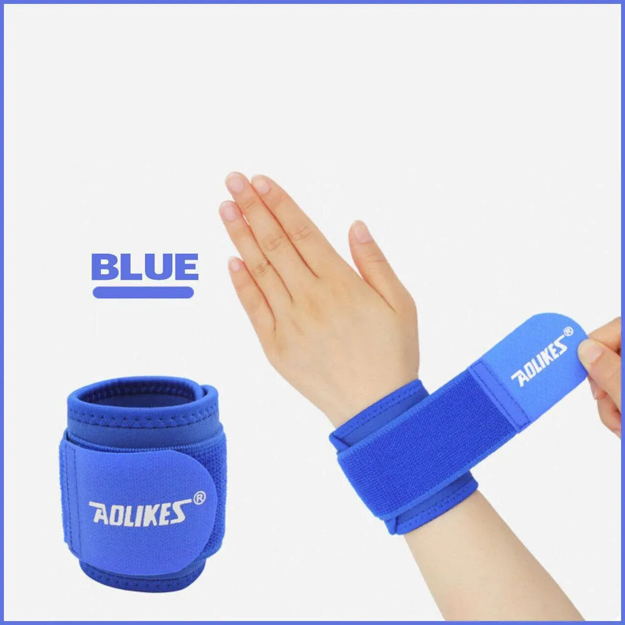 Aolikes Adjustable Sports Gym Wrist Support Brace Wrap Band Wristband Strap Au - Black V528-7936BLCOLOUR-BLACK43891