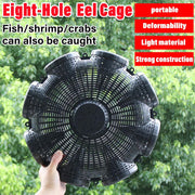 Eight Hole Eel Cage Ground Fish Trap Lobster Fishing Net Foldable Crab Catcher V528-8-HOLE-FISHING-CAGE-316439