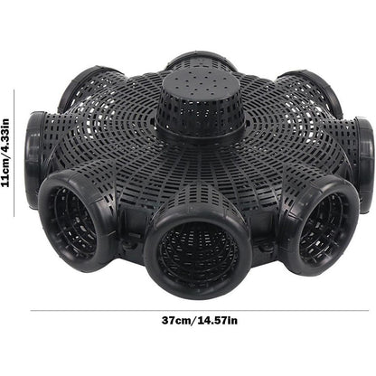Eight Hole Eel Cage Ground Fish Trap Lobster Fishing Net Foldable Crab Catcher V528-8-HOLE-FISHING-CAGE-316439