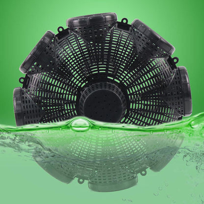 Eight Hole Eel Cage Ground Fish Trap Lobster Fishing Net Foldable Crab Catcher V528-8-HOLE-FISHING-CAGE-316439