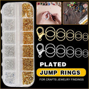 800x Jump Rings Split Lobster Clasps Hooks For DIY Jewelry Making Necklace V528-800PCS-BOXMETALACCESSORIES-916728