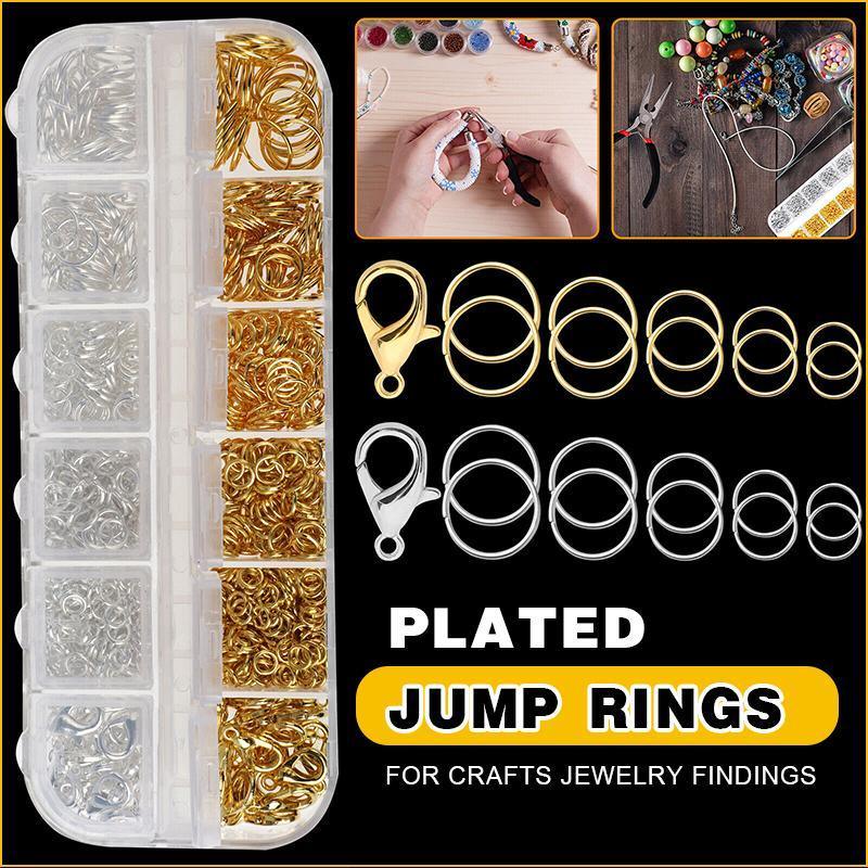 800x Jump Rings Split Lobster Clasps Hooks For DIY Jewelry Making Necklace V528-800PCS-BOXMETALACCESSORIES-916728
