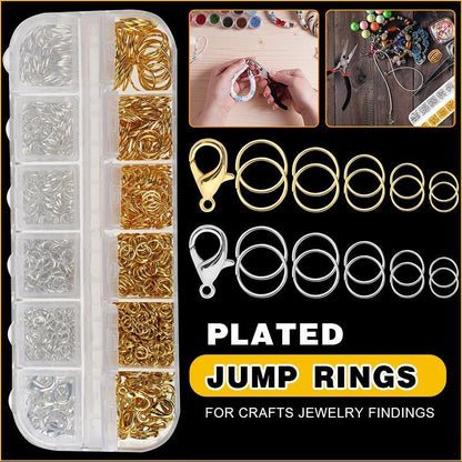 800x Jump Rings Split Lobster Clasps Hooks For DIY Jewelry Making Necklace V528-800PCS-BOXMETALACCESSORIES-916728