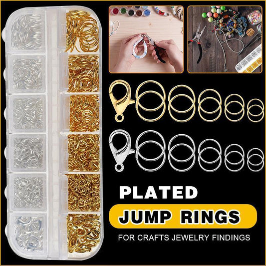 800x Jump Rings Split Lobster Clasps Hooks For DIY Jewelry Making Necklace V528-800PCS-BOXMETALACCESSORIES-916728