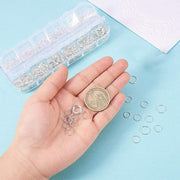 800x Jump Rings Split Lobster Clasps Hooks For DIY Jewelry Making Necklace V528-800PCS-BOXMETALACCESSORIES-916728