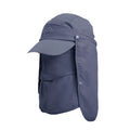Unisex Face Neck Flap Hat Wide Brim Cap Hiking Fishing Sun Protection Outdoor - Dark Grey V528-9071SUNVISOR-DARKGREY-171524