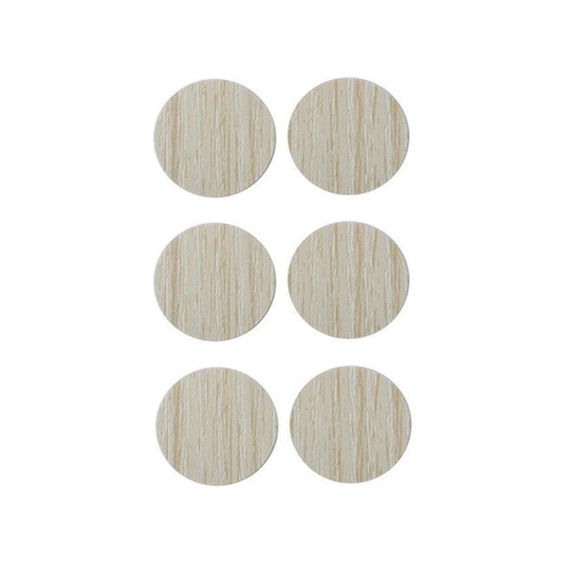 54 X Self Adhesive Decorative Screw Cover Caps Holes Cams Furniture Kitchen 20mm - PC 106 V528-91078