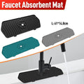 L Size Silicone Faucet Mat Kitchen Protector Faucet Absorbent Mat Sink Splash Guard - Grey V528-9360101002916