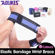 Aolikes Wrist Brace Elastic Bandage Support Sport Gym Wrap Fitness Wristband - White V528-9360101004873