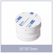 Round 30 x 3mm 3M Double Sided Foam Sticker Tape Side Wall Car Self Adhesive Pads - 12pcs V528-9360101011383