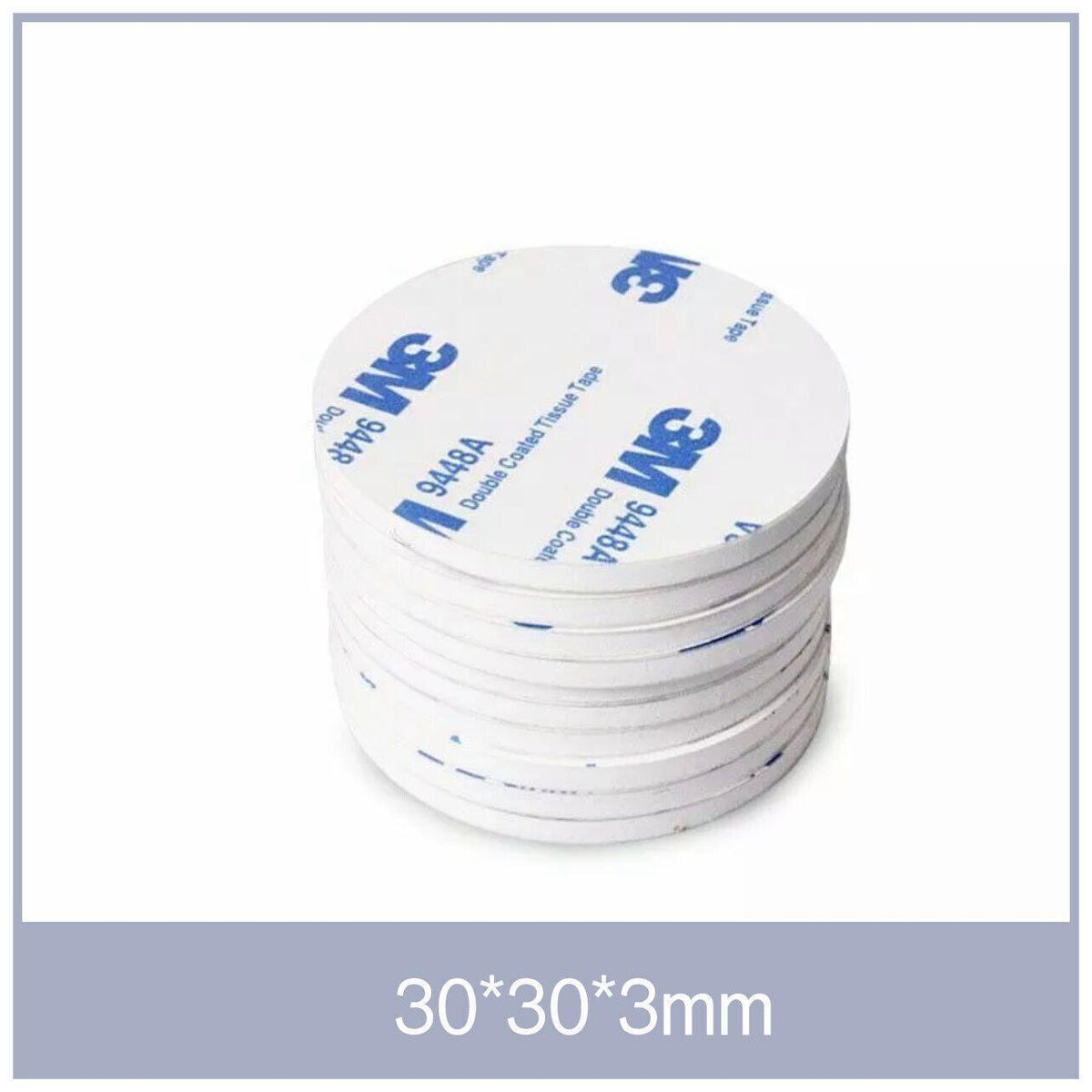 Round 40 x 3mm 3M Double Sided Foam Sticker Tape Side Wall Car Self Adhesive Pads - 6pcs V528-9360101011437
