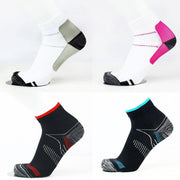 L XL Ankle Compression Socks for Foot Support and Daily Comfort Unisex - Black-Red V528-9360101012205