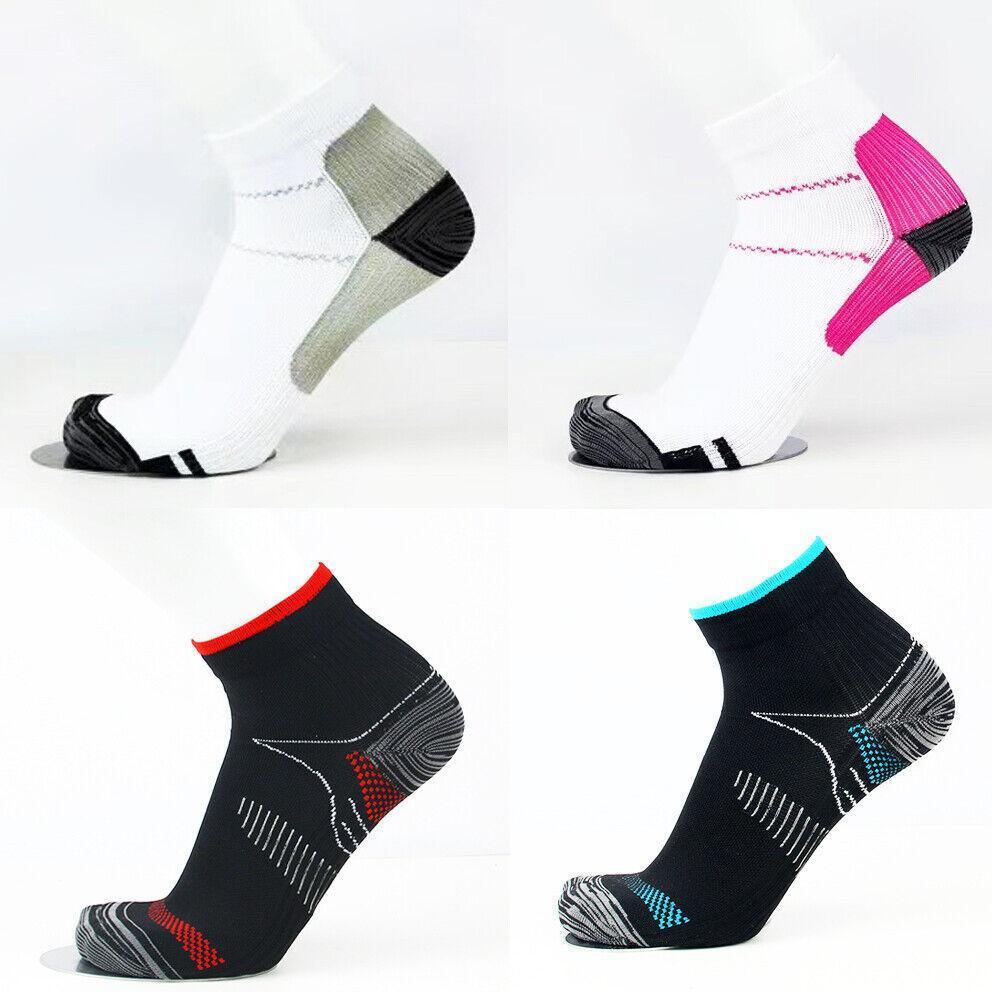 L XL Ankle Compression Socks for Foot Support and Daily Comfort Unisex - Black-Red V528-9360101012205