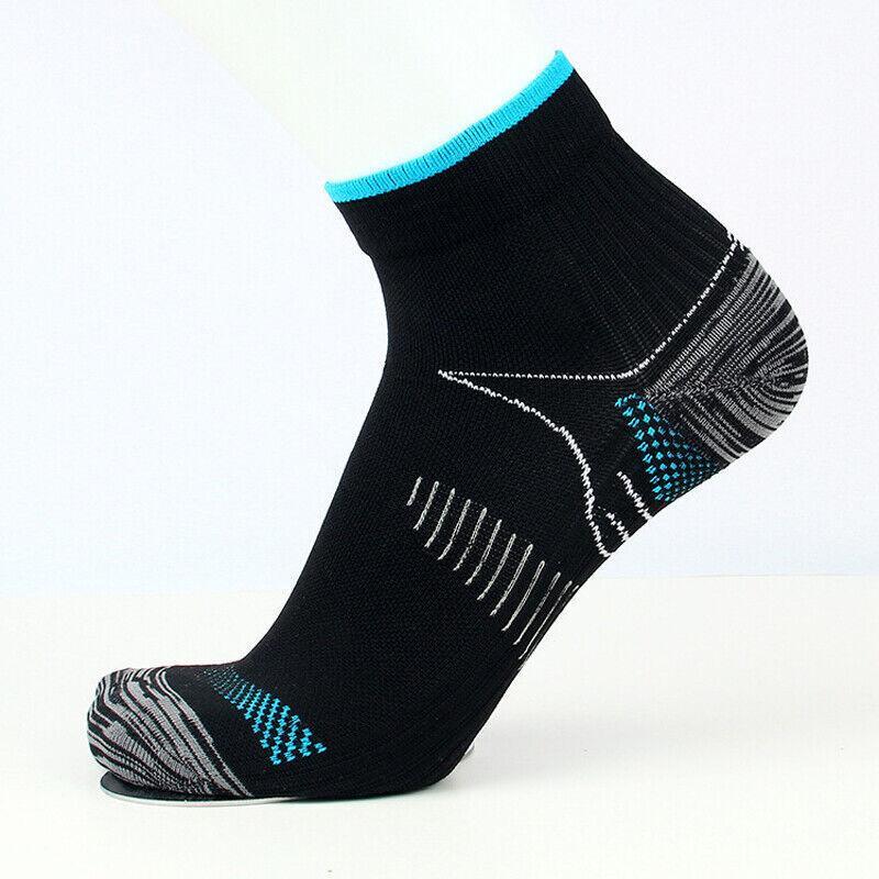 L XL Ankle Compression Socks for Foot Support and Daily Comfort Unisex - Black-Red V528-9360101012205