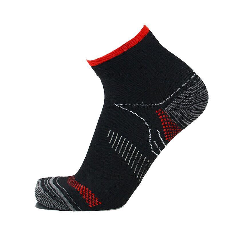 L XL Ankle Compression Socks for Foot Support and Daily Comfort Unisex - Black-Red V528-9360101012205